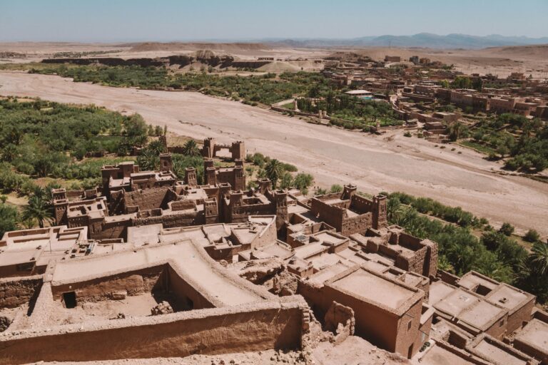 The earthen ksar of Ait Ben Haddou, a UNESCO World Heritage site near Ouarzazate