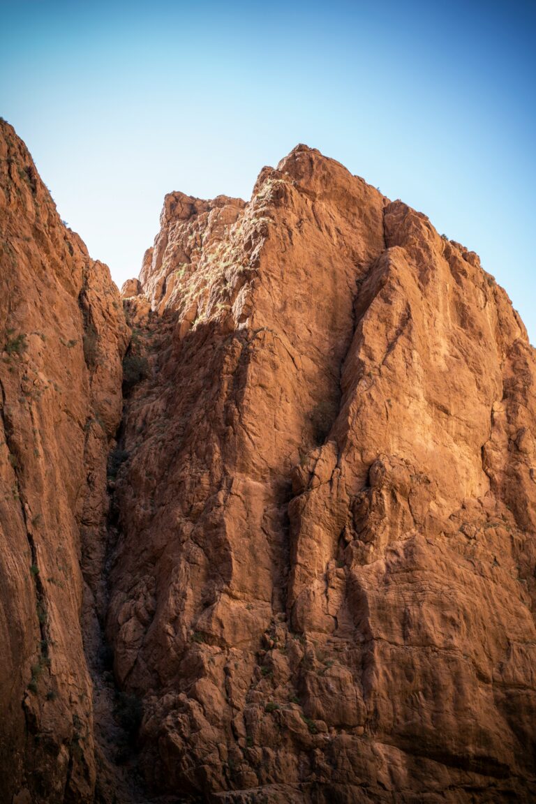 Large rocky mountain landscape in southern Morocco